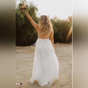 Show Me Your Mumu Godshaw Goddess Gown Wedding Dress- Ivory NWOT